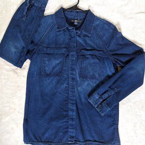 7 FOR ALL MANKIND Women's Long Sleeve Button Up